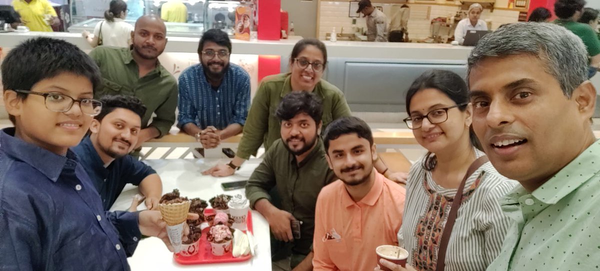 dbiswas_chem's tweet photo. Well spent day with lab family @dclab_iiserk at The RIYASAT, South City Mall.
#labparty https://t.co/vNosOzGHif