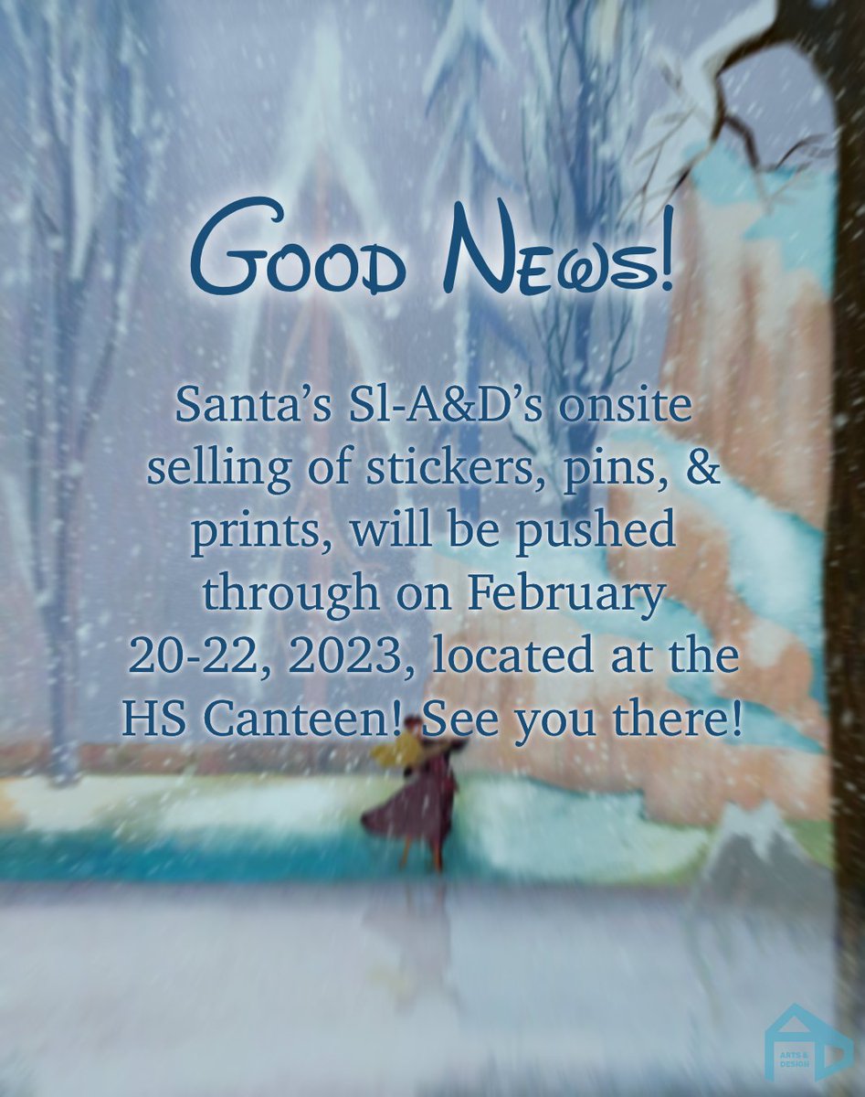 AD_SPCP's tweet image. The time has come! 🌠

The Santa&apos;s Sl-a&amp;amp;d Project is back and will be selling onsite! Your wait is over, visit us at the HS Canteen. 🎁

See you there! 💎