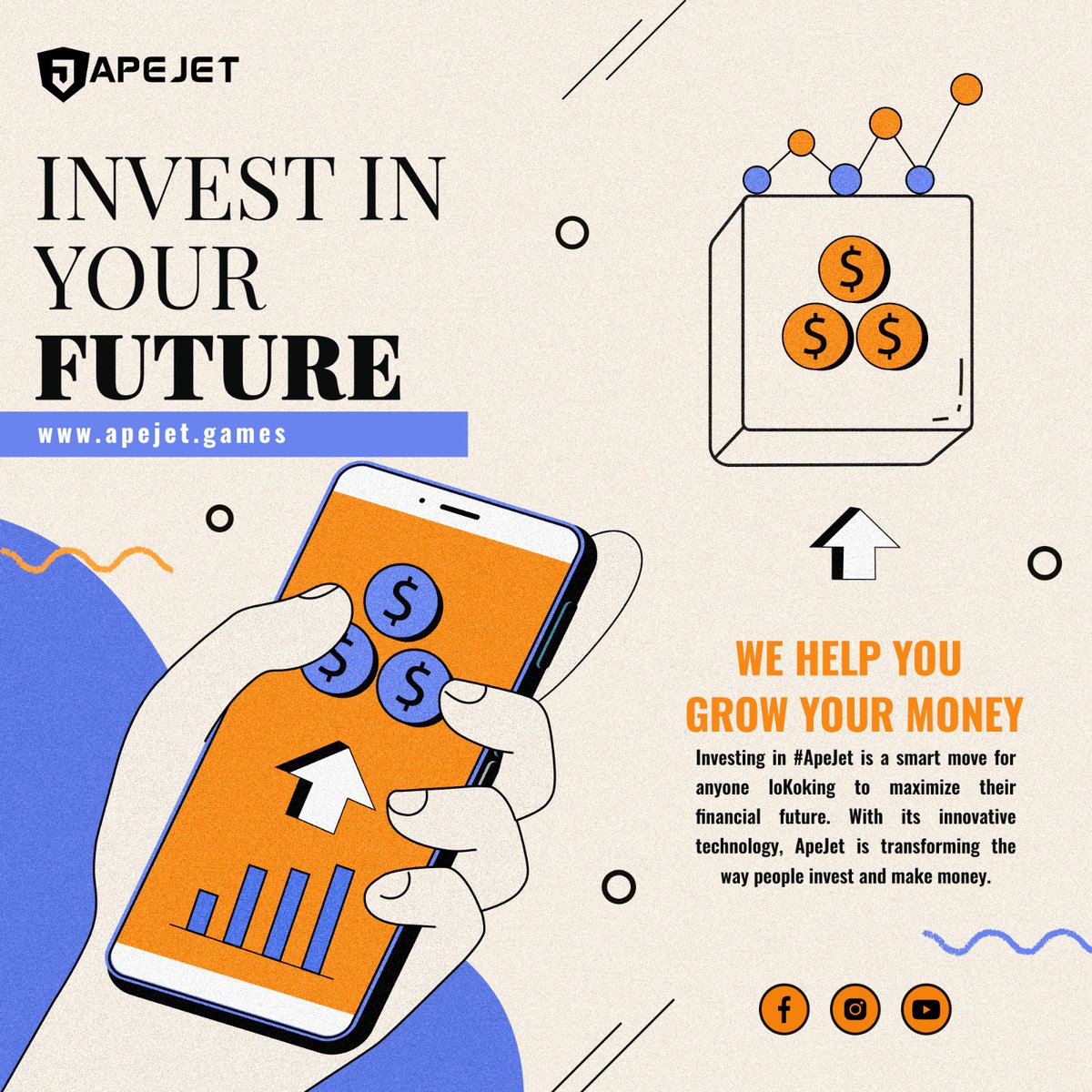 Apejetgames's tweet photo. Invest in the future with an #apejet - taking the world to new heights!
.
.
 #invest #success #investment #millionaire #wealth https://t.co/j2BmFXPUvJ