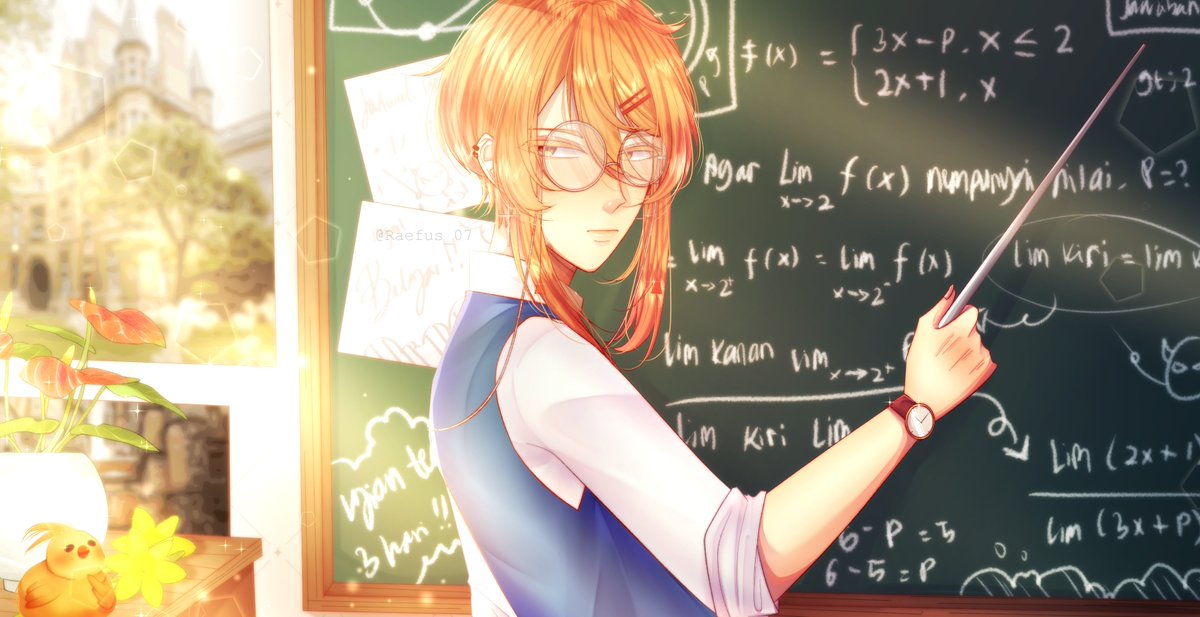 Raefus07's tweet photo. Gilang L.V as Math Teacher
@ArtMutuals @CmsnArtist_Id

#artidn #zonakaryaid #art #ArtistOfindonesia #illustration #artwork #Hafallart https://t.co/BFgadsiLiB