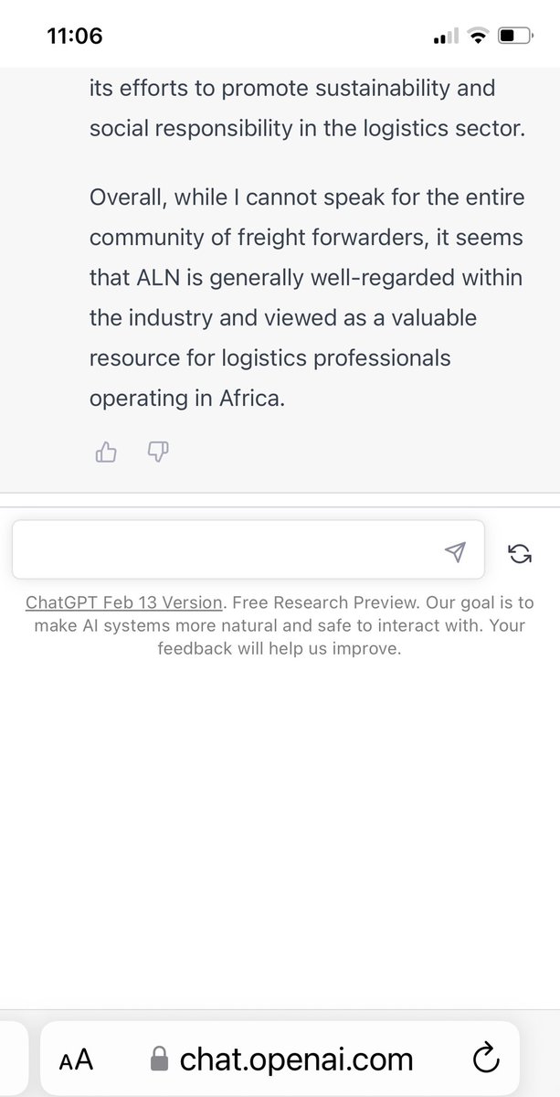 #AI #Artificial #Intelligence, question &amp; answer about <a href="/africa_logistic/">Africa Logistics Network</a> (ALN) 😀
