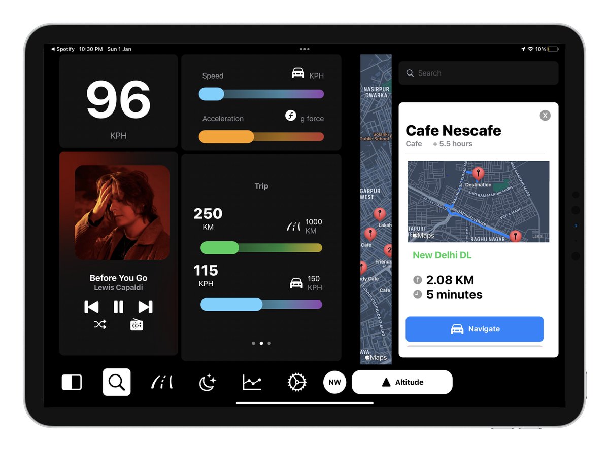 sachineleven's tweet photo. Introducing Next, the app that completely transforms your car's dashboard experience. With Next on your iPad, you'll feel like you're driving the latest and greatest car. https://t.co/Y4s2NqfEXS