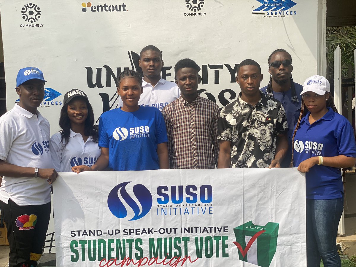 suso_initiative's tweet photo. University of Lagos!

Becoming a part of the decision for a better Nigeria ,advocating for good citizenship!
#susoinitiative
#betternigeria https://t.co/n7gskmn8DC