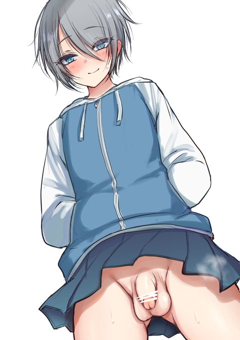 ノーパンを見せてくれる男の娘 