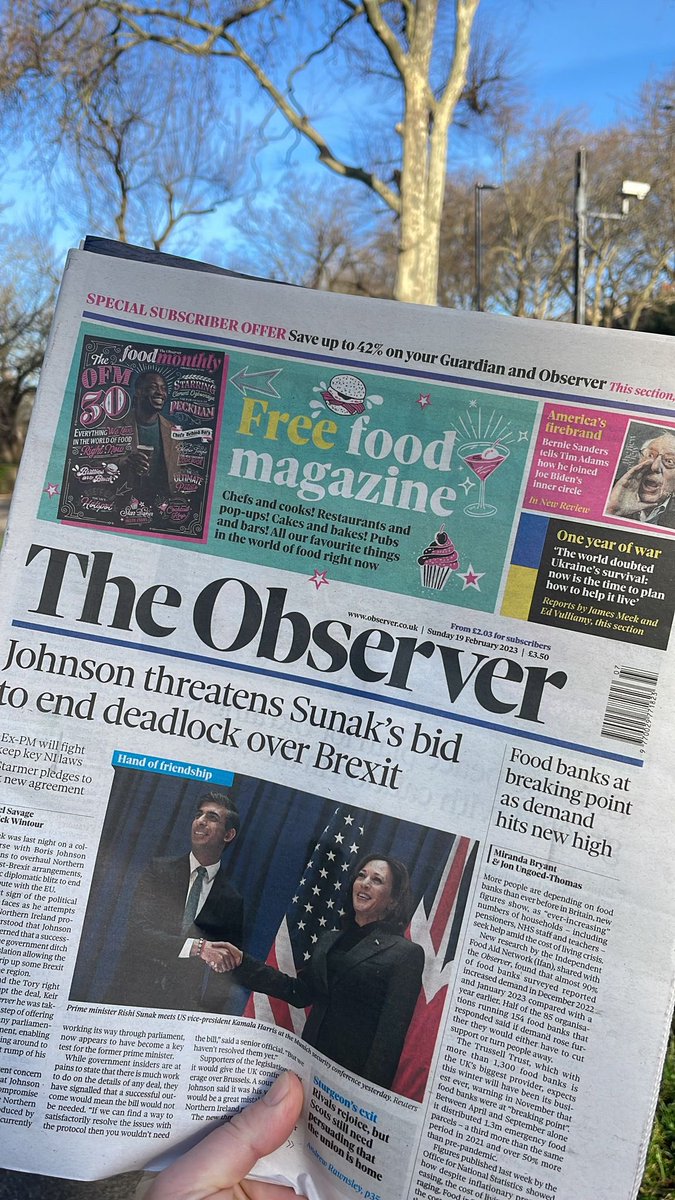 clemface's tweet image. Go grab a copy of the @ObserverUK