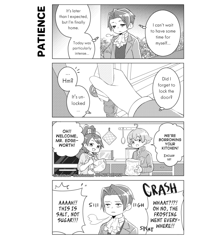 Tsar CF16 F23B on Twitter "A comic I did for Ace Attorney Valentine