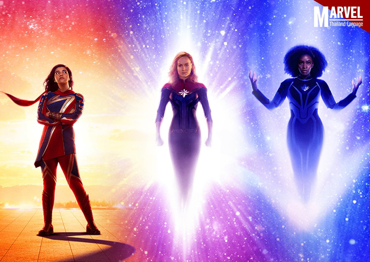 ขยายรูปของสามสาวจาก The Marvels ให้เห็นชุดชัดๆ