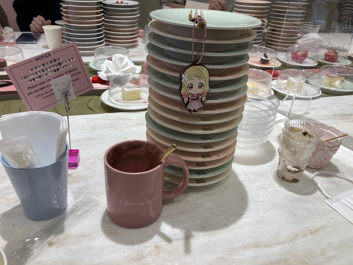 「Cafe Ron Ronさんに行ってきました!41皿夏美チャレンジは無理なので、」|うにゃのイラスト