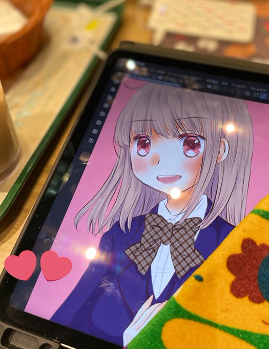 今日はモスで作業中🍔☕ 