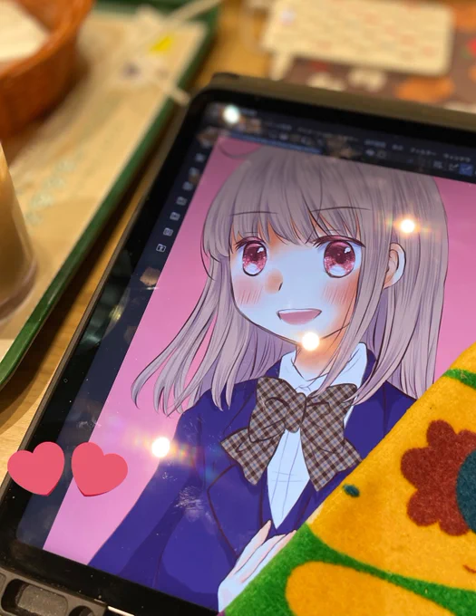 今日はモスで作業中 