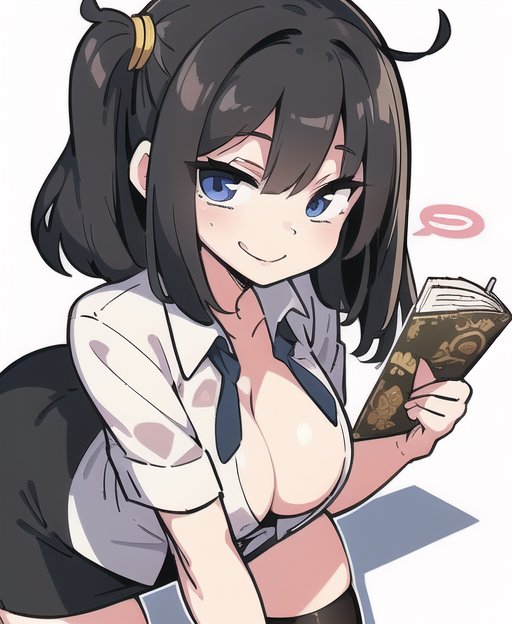 この絵を元にして受付メスガキ描いて…ってAIくんにお願いしたけど、どうやらもちきんの絵が下手すぎて椅子のつもりで描いたのがお尻として認識されてる感じあるわね? 足の位置とか体勢やばみ 