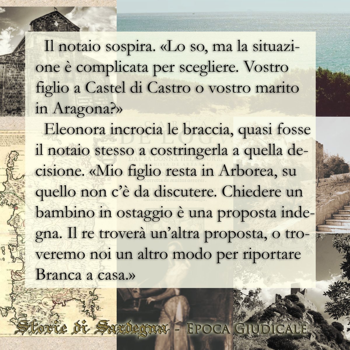 DrWatson_writer's tweet photo. Le lotte di Eleonora non erano questioni facili da risolvere...

(Da Storie di Sardegna - Epoca Giudicale. Info sul libro nel mio profilo) #narrativastorica #sardegna #booktwt #autorisardi #librisardi #medioevo https://t.co/UXXUqL60kj