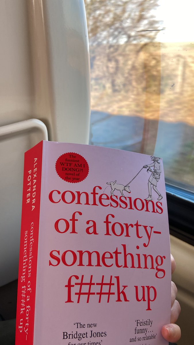 GreenSweeney's tweet photo. @40somethingfkup just started a 5.5hr train journey after a bit of a travel f##k up on my part. Secretly quite pleased to have all that time to just read this 😂 https://t.co/Y0tyhHdiNT