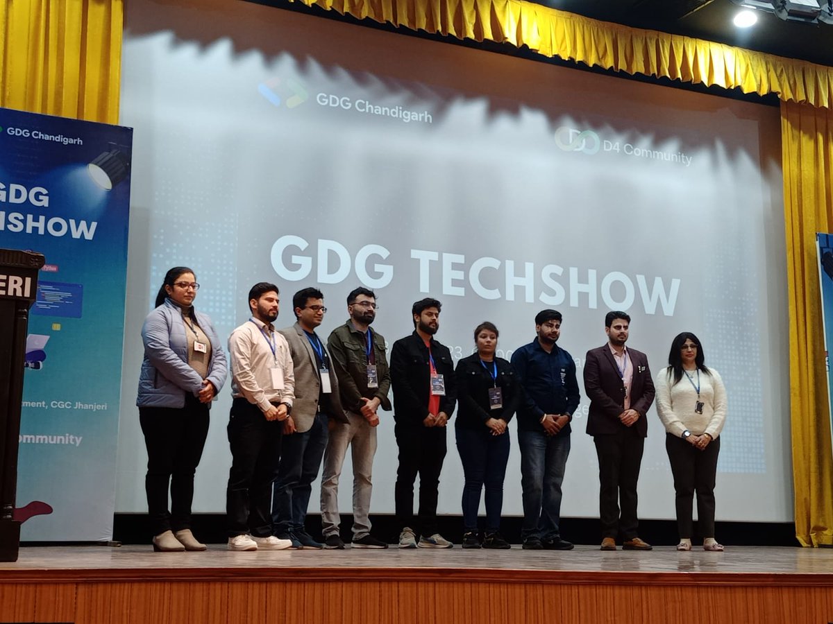 Ranjeet_0302's tweet image. @gdgchandigarh and @D4Community
 organized a fantastic event  #GDGTECHSHOW.