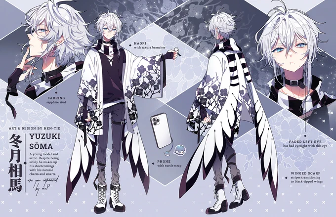 Various character designs &amp; outfit ref sheets I made  