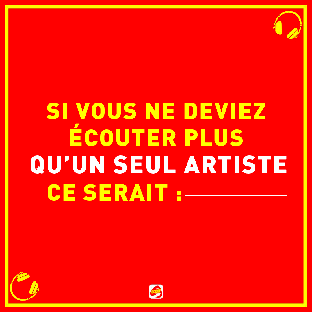 RadioSCOOPOff's tweet image. Si on vous demandait de choisir, qui serait l&apos;heureux(se) élu(e) ? 🎧🎵 
#RadioSCOOP #artiste #chanteur #chanteuse #choix #musique #écouter #jeu #radio