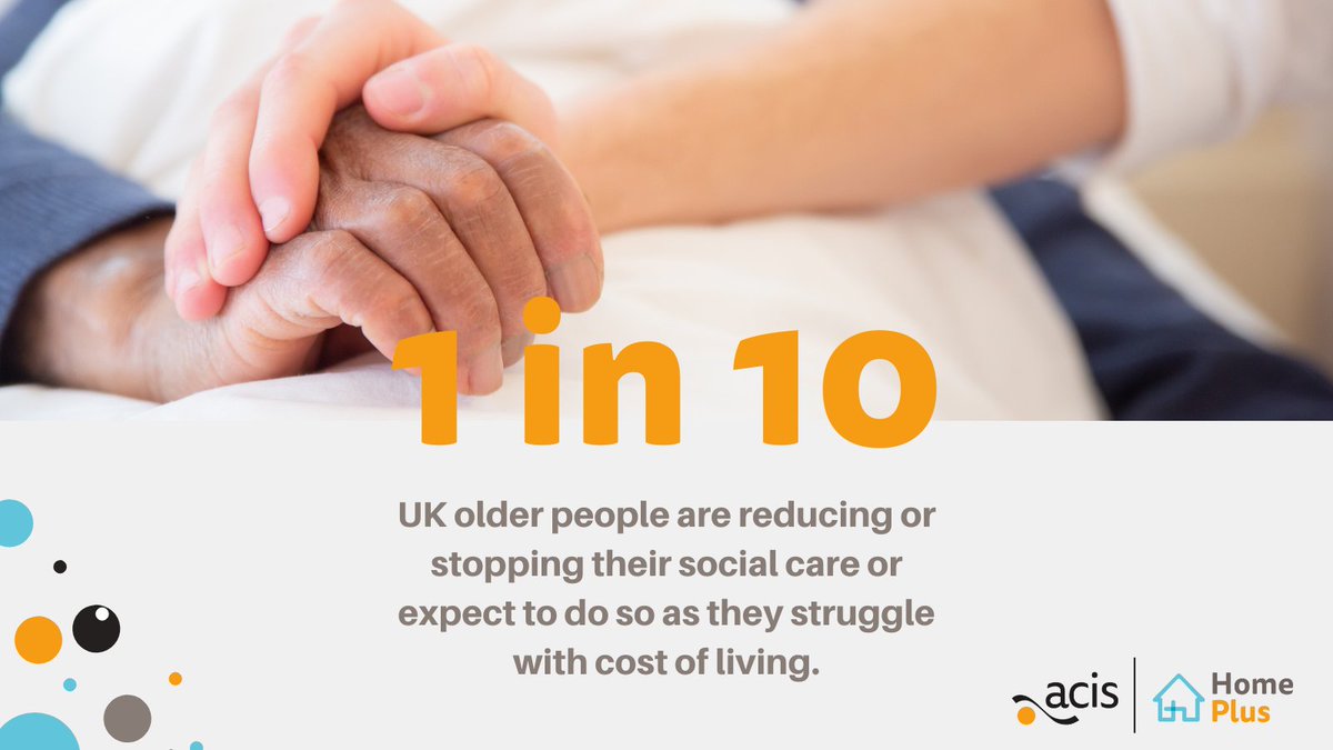 1 in 10 UK older people are reducing or stopping their social care or expect to do so as they struggle with cost of living.

If this is affecting you, then you might be eligible for a Disabled Facilities Grant. 

Find out more about how to apply here: acisgroup.co.uk/homeplus/news-…