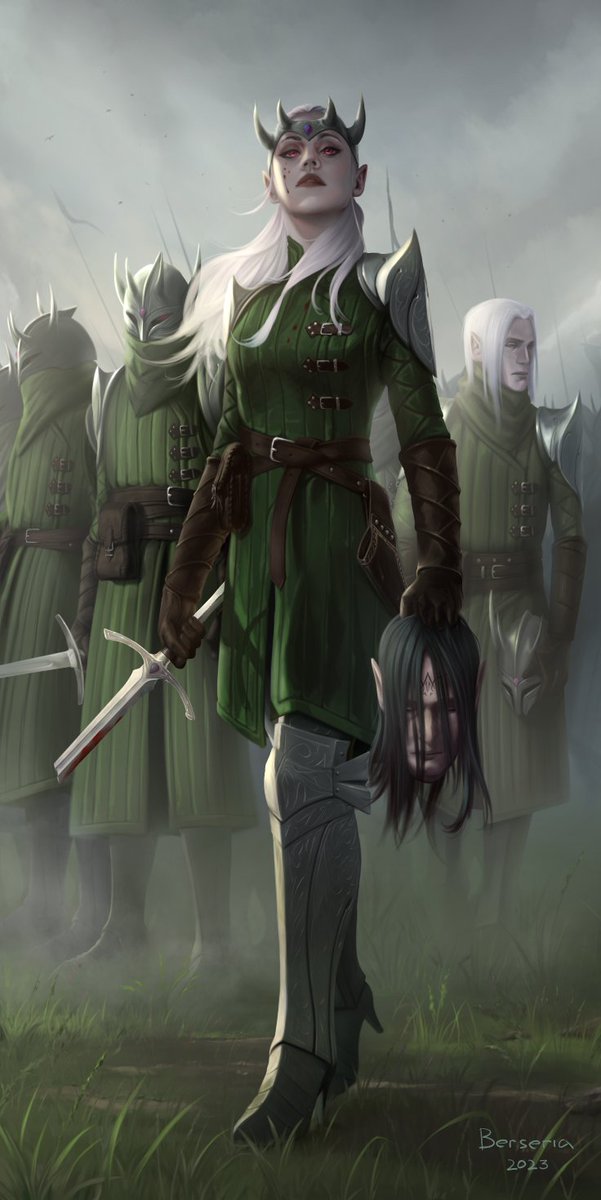 A hard-fought victory. Cristanos Thex for <a href="/XariahDailstone/">Xariah Dailstone</a>. 

Usually it takes time before I can judge my art, but this time Im pretty sure I love how it turned out.