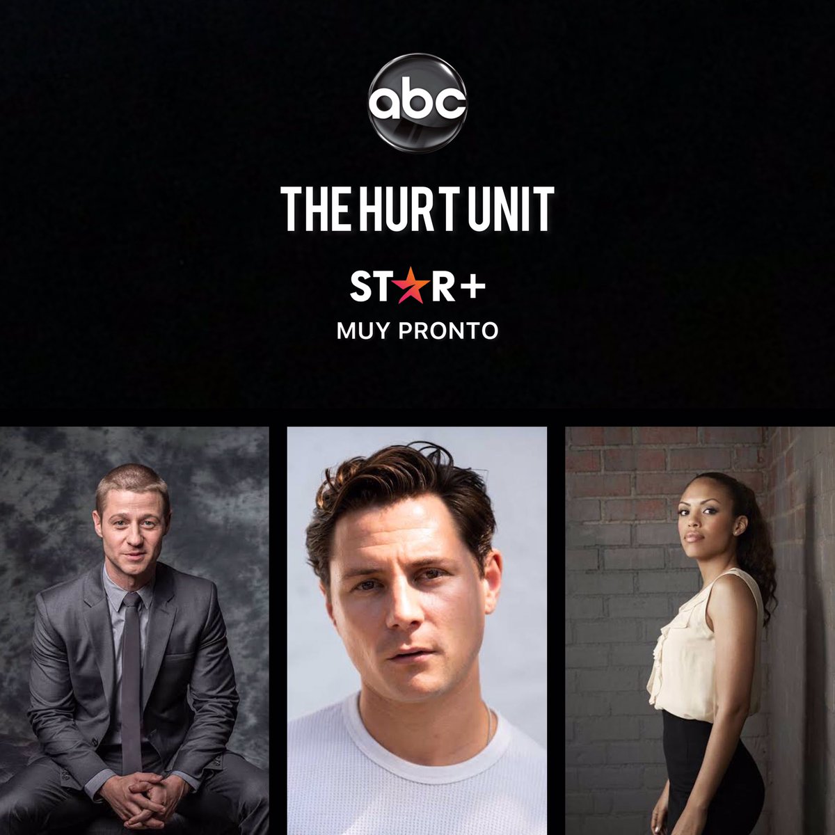 DisneyZoneLA's tweet photo. #ULTIMAHORA🚨| Un nuevo drama médico está llegando! Se anuncia la próxima serie exclusiva de ABC para Star+ #TheHurtUnit que será protagonizada por los actores #BenMckenzie #AugustusPrew y la actriz #JaimeLeeKirchner la trama nos llevará con un equipo de cirujanos que ….. https://t.co/WYfszKF9rB
