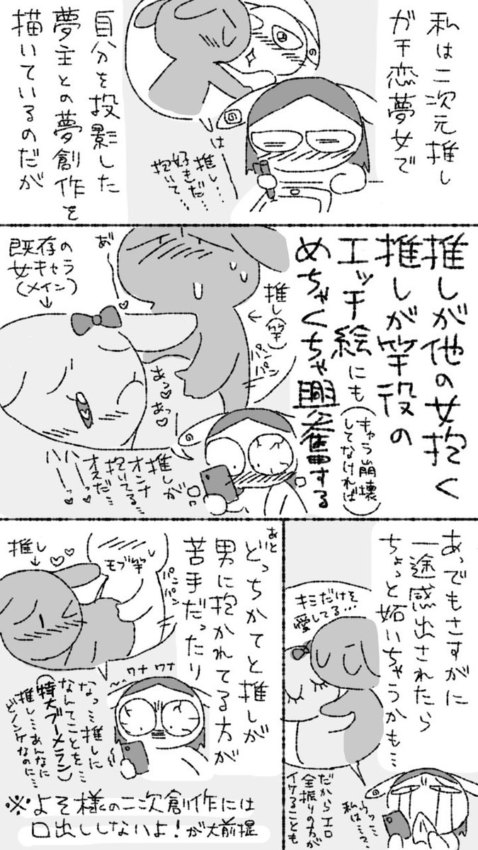 【実録】ガチ恋推しが竿役のエッチ絵に興奮する 