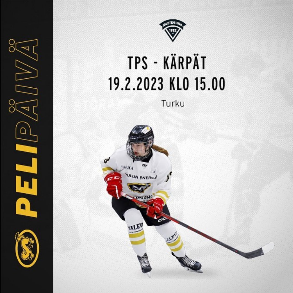 Runkosarja päätökseen tänään hienoissa merkeissä @tpsnaiset vieraana 🔥 TPS:n 100-vuotisjuhlakauden ohjelmistoon kuuluva ottelu pelataan Gatorade Centerissä ja on katsottavissa myös Leijonat.tv:ssä! #NaistenLiiga