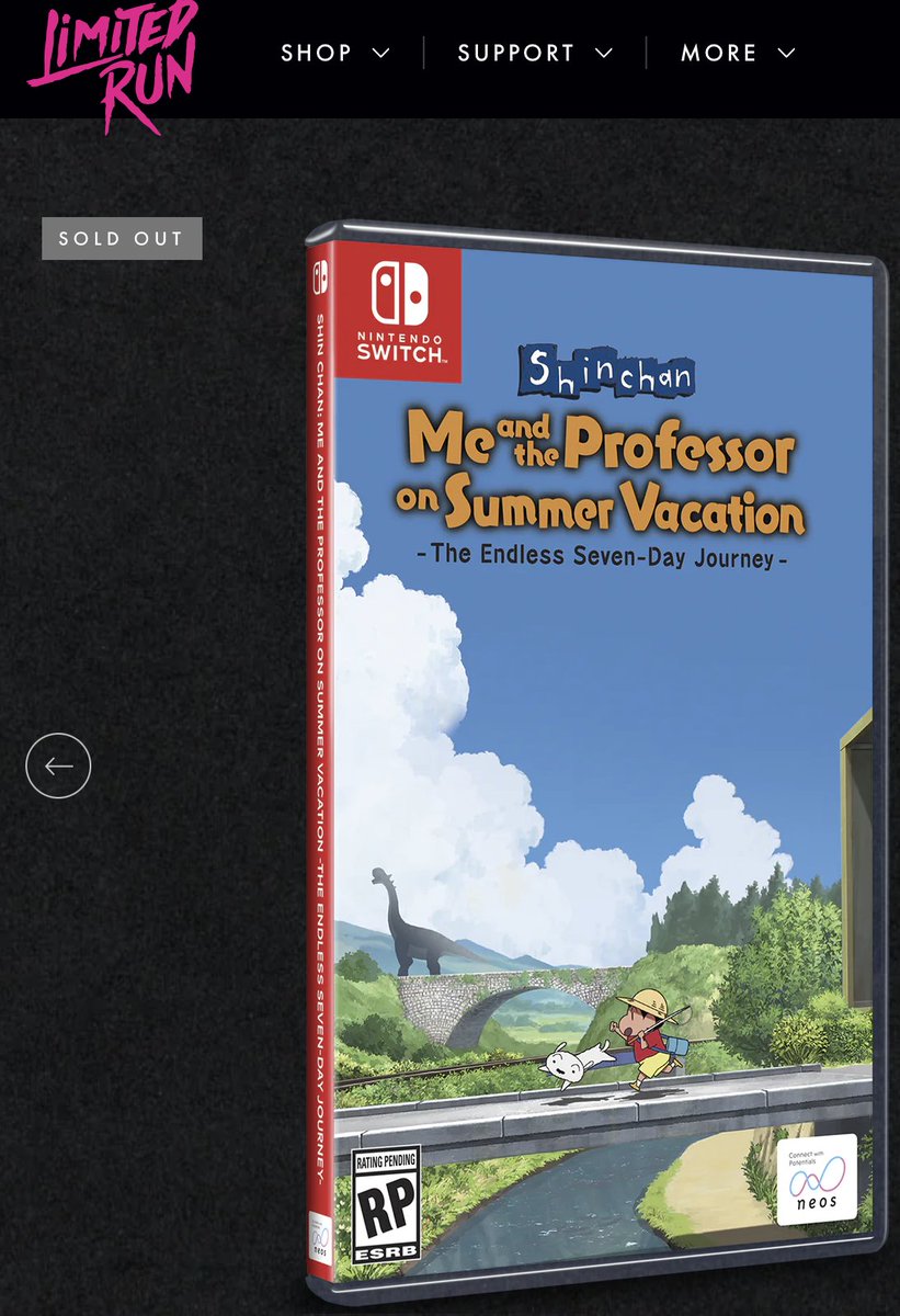 AdleraugeFfm's tweet photo. @LimitedRunGames Ok, after 4 days sold out? I subscribed the newsletter, and I got every day a letter, but nothing in it on that topic. 🤬 When is the next bunch of ShinChan scheduled? Is there a chance #ForeverPhysical? https://t.co/1JukmCjqXM