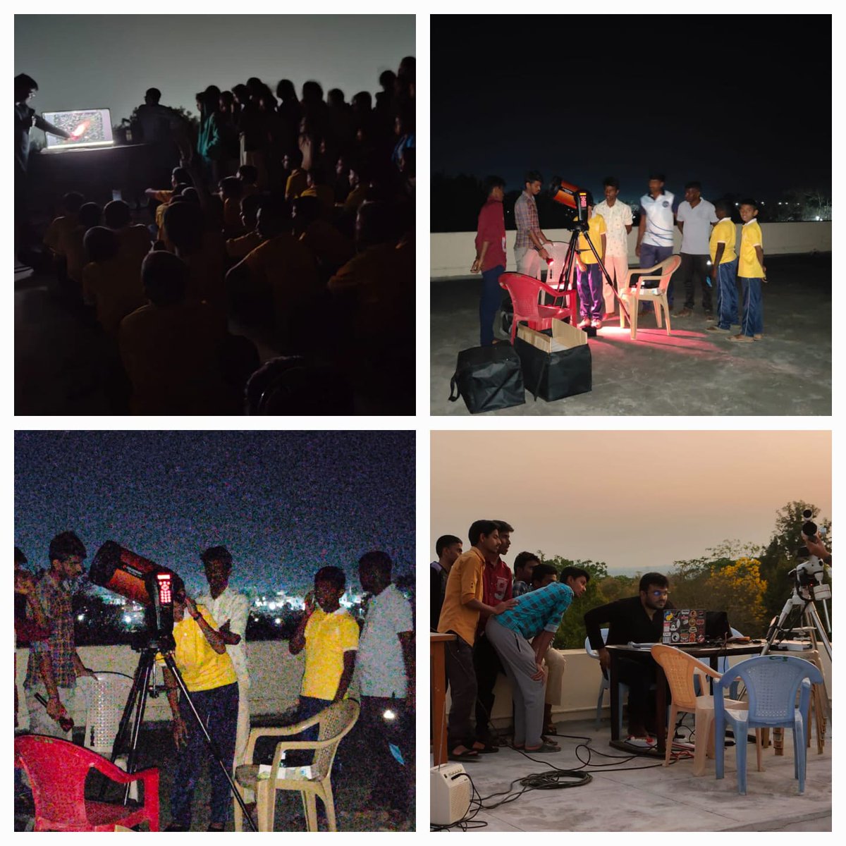 The night sky in a remote location like Saragur is fascinating and can be our eye piece to the universe.

A sky watch session was arranged on the new moon day on 18th Feb. It was exciting to learn about the astronomers amongst our cadets.

#sainikschool #skywatch
<a href="/svym/">svym</a> <a href="/rajuspk/">Praveen Kumar Sayyaparaju @rajuspk</a>
