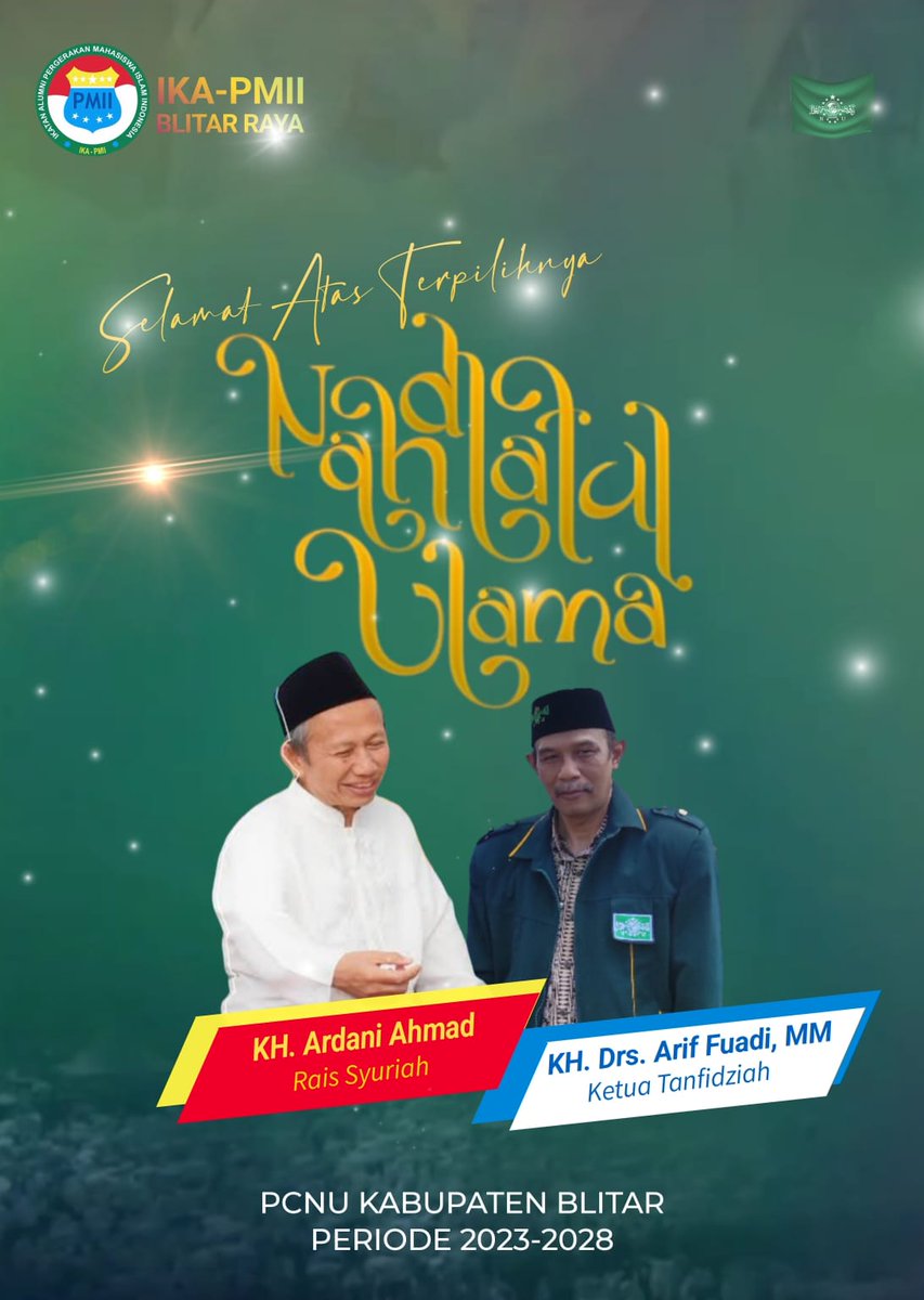 CSurur's tweet photo. Selamat &amp; Sukses untuk Sahabat Arif fuadi menahkodai NU KAB. Blitar di awal Abad ke - 2 https://t.co/Q0kVlgVusD