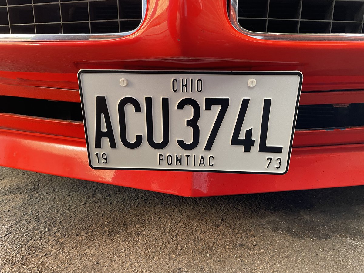 veedubhev's tweet photo. Well after a bit of a battle (like most things with this car) have managed to get the new reg registered on the Firebird & the new plates are now on 😁 #ItIsGettingThere https://t.co/ClCof3lgBD