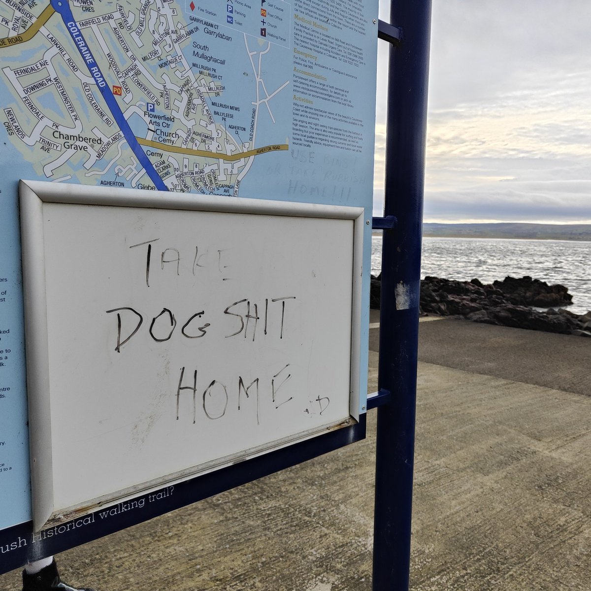 Council signage budget has taken a bit of a battering. #portstewart