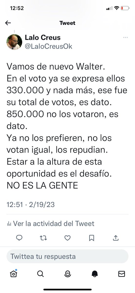 LaloCreusOk's tweet photo. Ojo.
Un error de diagnóstico político es una mala praxis política. 
#LaMatanzaEsCausaNacional 
#2023SeVan https://t.co/Cb8vl1qVry