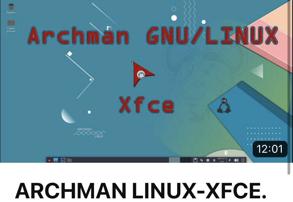 Nuevo vídeo en el canal 

ARCHMAN LINUX-XFCE.
@archmanlinux 
@ArchlinuxEn 

youtu.be/PClJNdjIbPQ