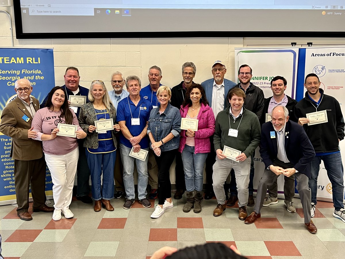 Greater6970's tweet image. 2/3 So when a group of our members attended this past weekend's Rotary Leadership Institute Sunshine Division seminar...we did so ready to LEARN and DO all the things that will allow us to further improve ourselves, club &amp;amp; community #rlisunshinedivision #SantaFeCollege #IsItFun