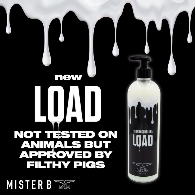 Shoot your load?

Talking about Mister B LOAD 
hybrid lube that looks just like a hot load! ?

Get nasty