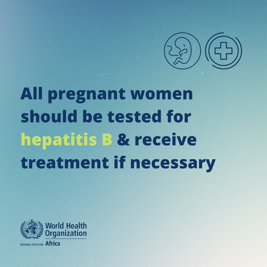 WHOAFRO's tweet photo. #Hepatitis B is preventable &amp; treatable!

✅ Mother-to child-transmission must be eliminated

✅ Children should be vaccinated against #HepB within 24 hours of birth &amp; complemented by at least 2 additional doses a month apart 👶🏿 https://t.co/6jWfX584Da