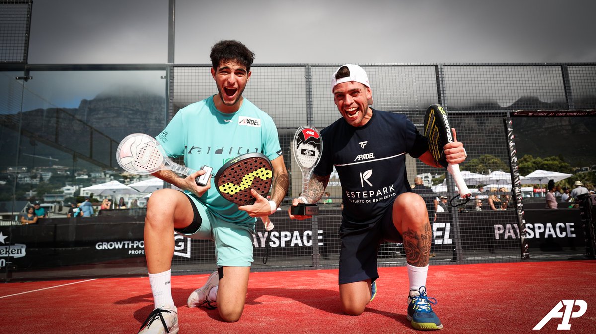 👇👇👇👇👇👇👇👇👇👇👇👇
<a href="/juanidepascual/">Juani De Pascual</a>  / Gonza Alfonso
🏆 CAMPEONES EN SUDÁFRICA 🏆 #A1PadelPaySpaceCapeTownMaster2023  de <a href="/A1PadelOfficial/">A1 Padel</a> 
Ganan a  <a href="/TitoAllemandi/">TitoAllemandi</a> /  <a href="/LeonelTolito/">leonel tolito aguirre</a>  6/2 7/6