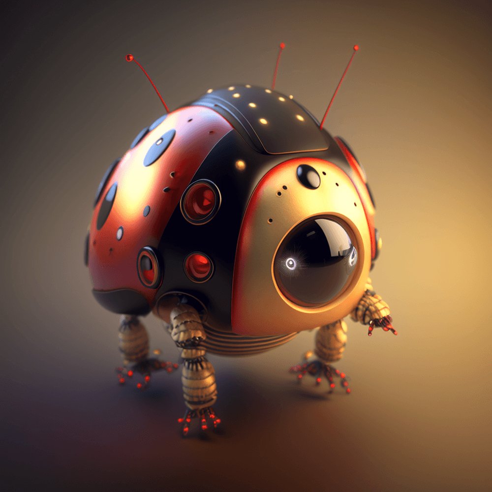 RobowildN's tweet photo. Meet our RoboLadybug #1 and his unique design! 

Available on @opensea

#nft #nfts #NFTCommunity #NFTGiveaways #CryptoInvestor #cryptoart #art #artworks #3Dartist #cryptoartist #NFTProjects #NFTsales #NFTartist #btc    #eth #binance    #polygon #NFTinvestor #metaverse https://t.co/dvVKMGcbVP