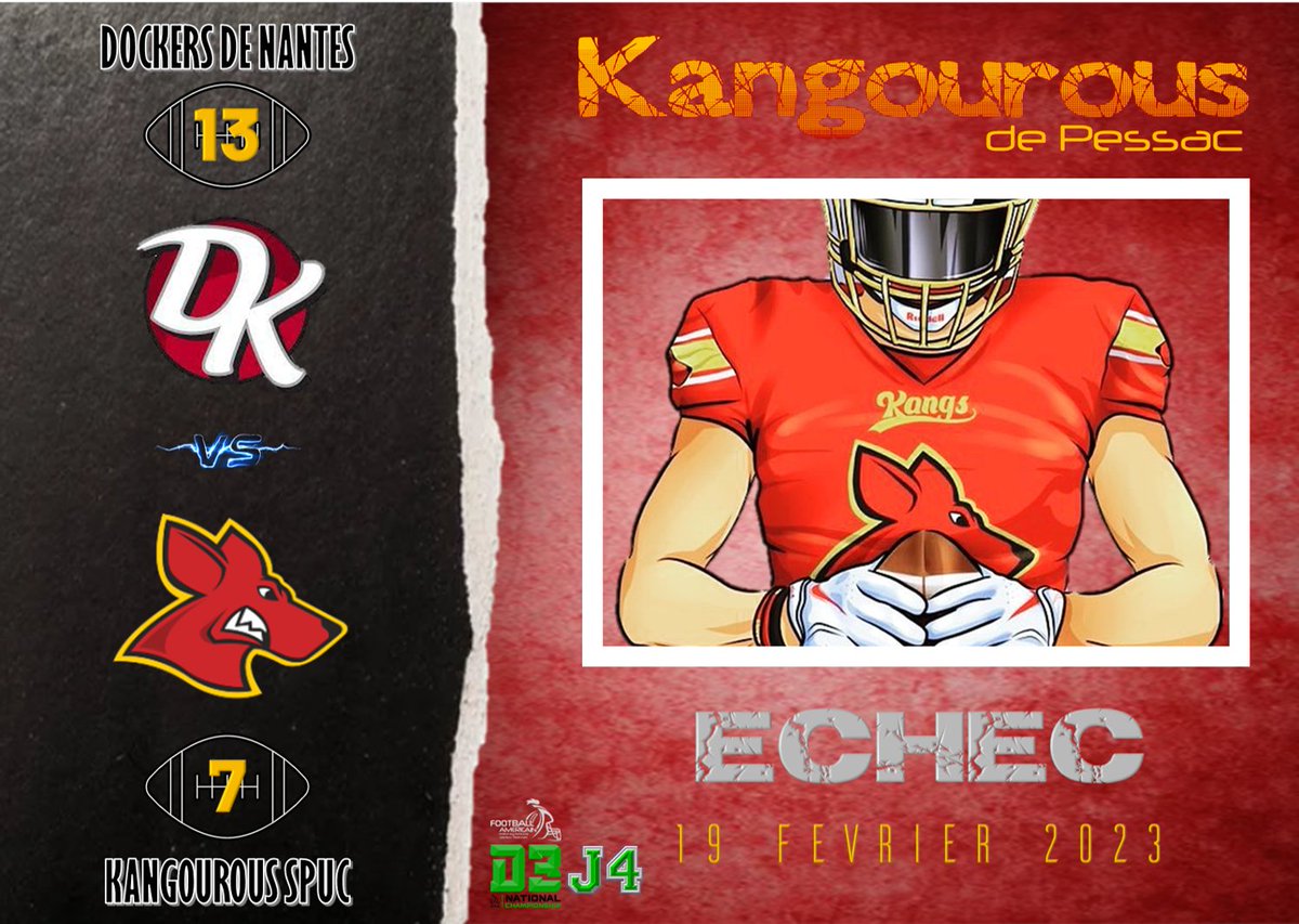 D3 Nos seniors subissent aujourd'hui leur 1er échec de la saison. une défaite à très vite analyser avant de recevoir le 12 mars prochain l'ANKOU de Rennes, les leaders de la Poule!