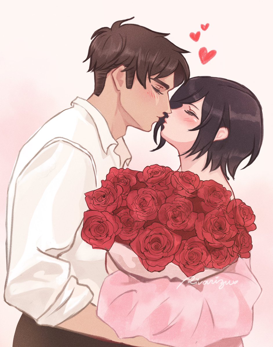 RIVARIZU's tweet photo. Happy Love Month🌹💕
#エレミカ https://t.co/deOZC4HNhl