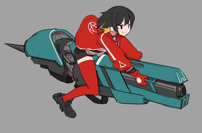 it was looking too much like an akira ripoff so I made the gungine not red 