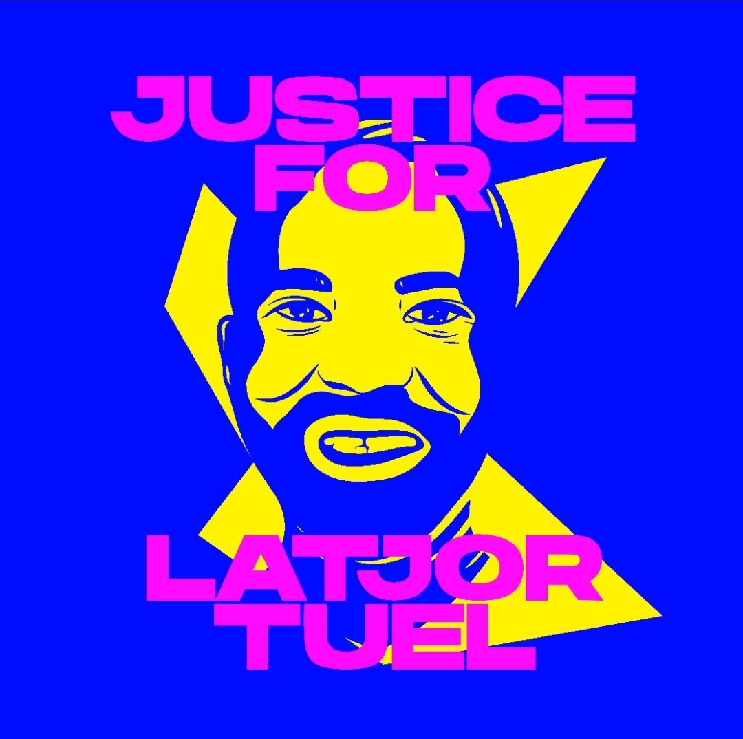 BabbiMatrix's tweet photo. Please Join us 
Today at 17th ave infront of the Nofrill. Bring anything blue for the vigil at 11pm 
12:30 rally/protest at City Hall 
#justiceforlatjor #PoliceBrutality #BlackLivesMatter https://t.co/9sGqiAEmTl