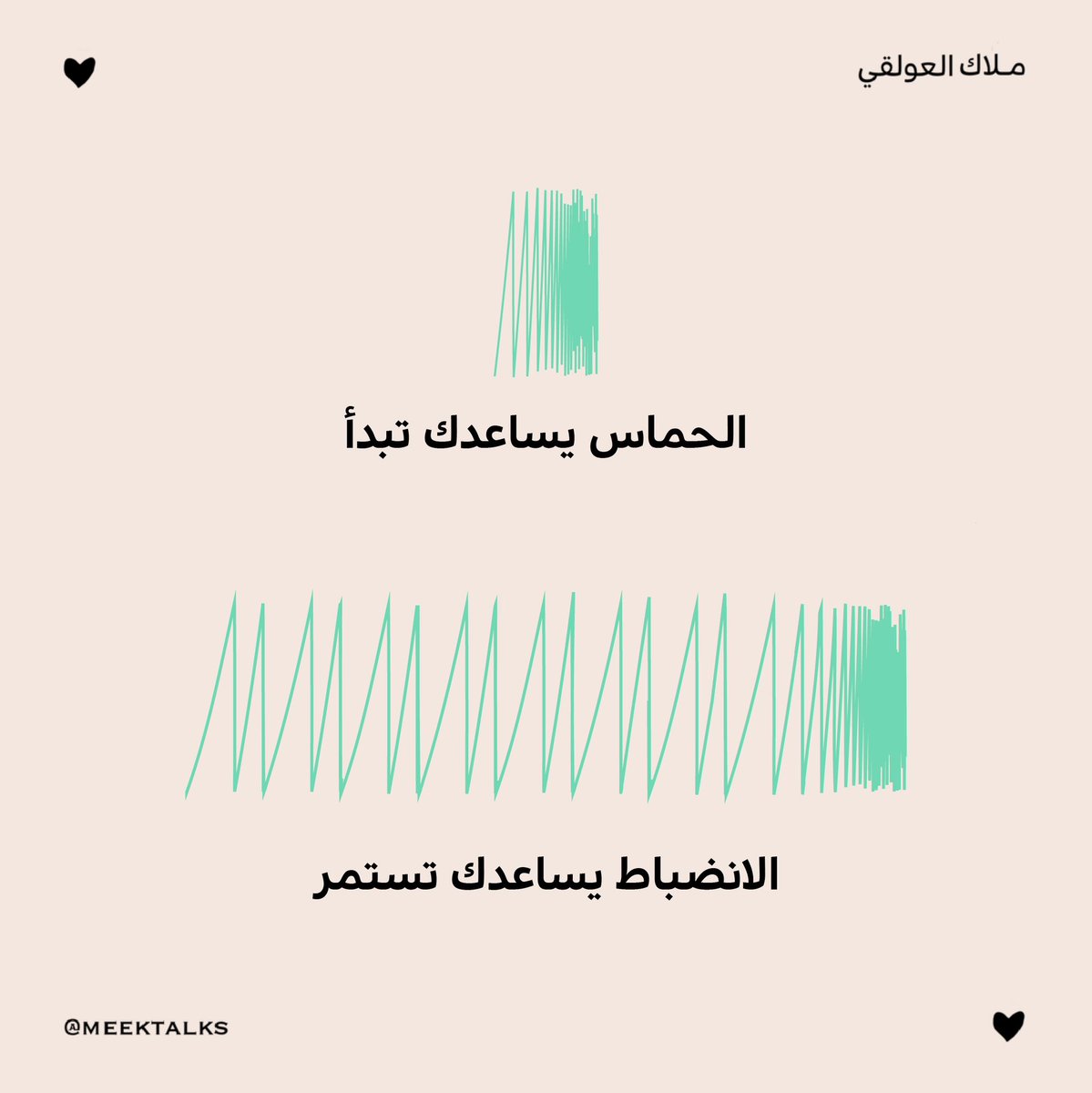 meektalks's tweet photo. الحماس Vs الانضباط. https://t.co/r3oFZCIpMm