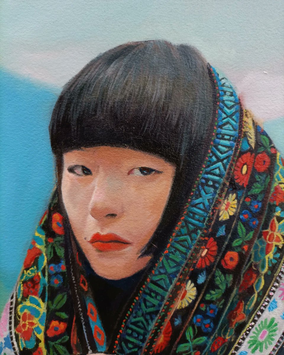 'Blanket Lady', oil on paper, 40x30cm., 2023

#oilportrait #portrait #oilpainting #artsy #instaart #instaartist #sketchings #oilpaints #finearts #archespaper
 #asianwoman #sketchbook