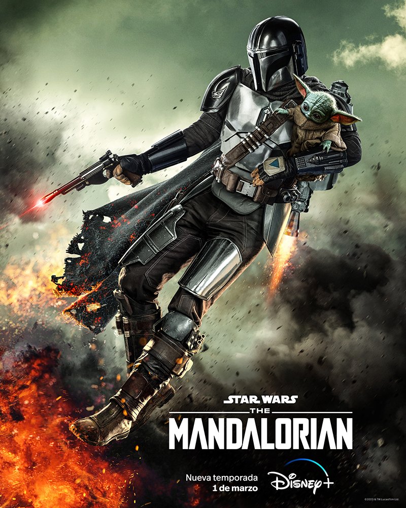 #TheMandalorian 

📸 Posters oficiales de la tercera temporada de la serie protagonizada por Pedro Pascal para <a href="/disneyplusla/">Disney+ Latinoamérica</a> que estrena el 1 de Marzo.
