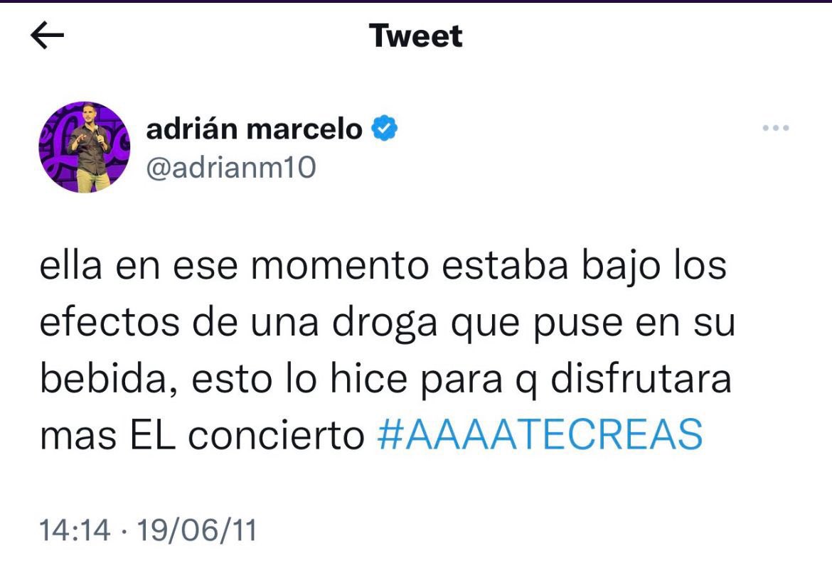 LaOreja_TV's tweet photo. Así los comentarios en twitter adrian Marcelo 🔥🔥🔥🔥🔥 https://t.co/E3fkVreNOv