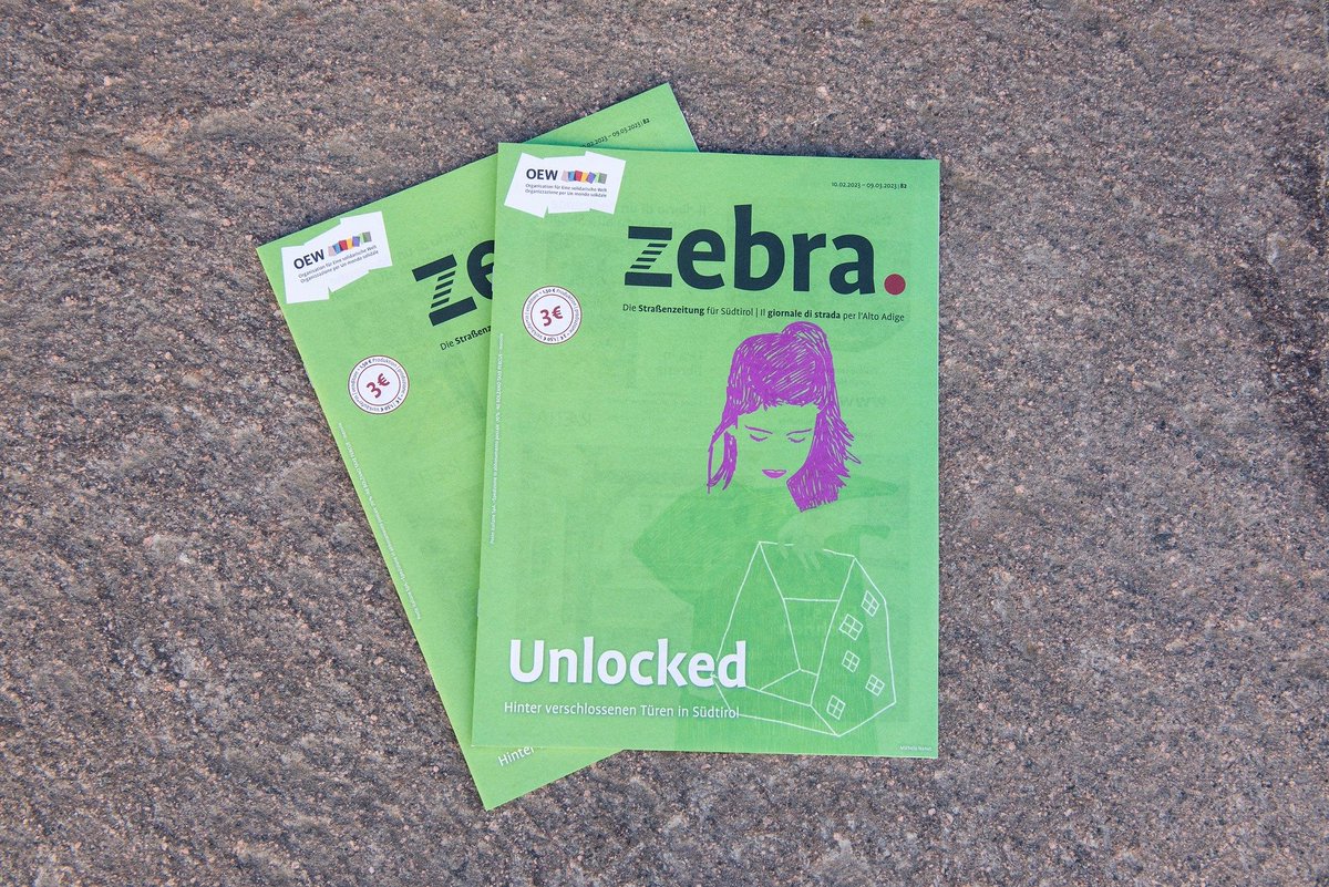 Schwarz-weiß &amp; Schwarz-weiß passt zusammen: Ab sofort findet ihr das #Kreizweis jeden Monat auch in der Südtiroler Straßenzeitung ZEBRA! 🦓
Für nur 3€ kriegt ihr bei den Verkäufer:innen das Rätsel auf Papier und unterstützt das schöne Projekt der oew.org.🖤🤍