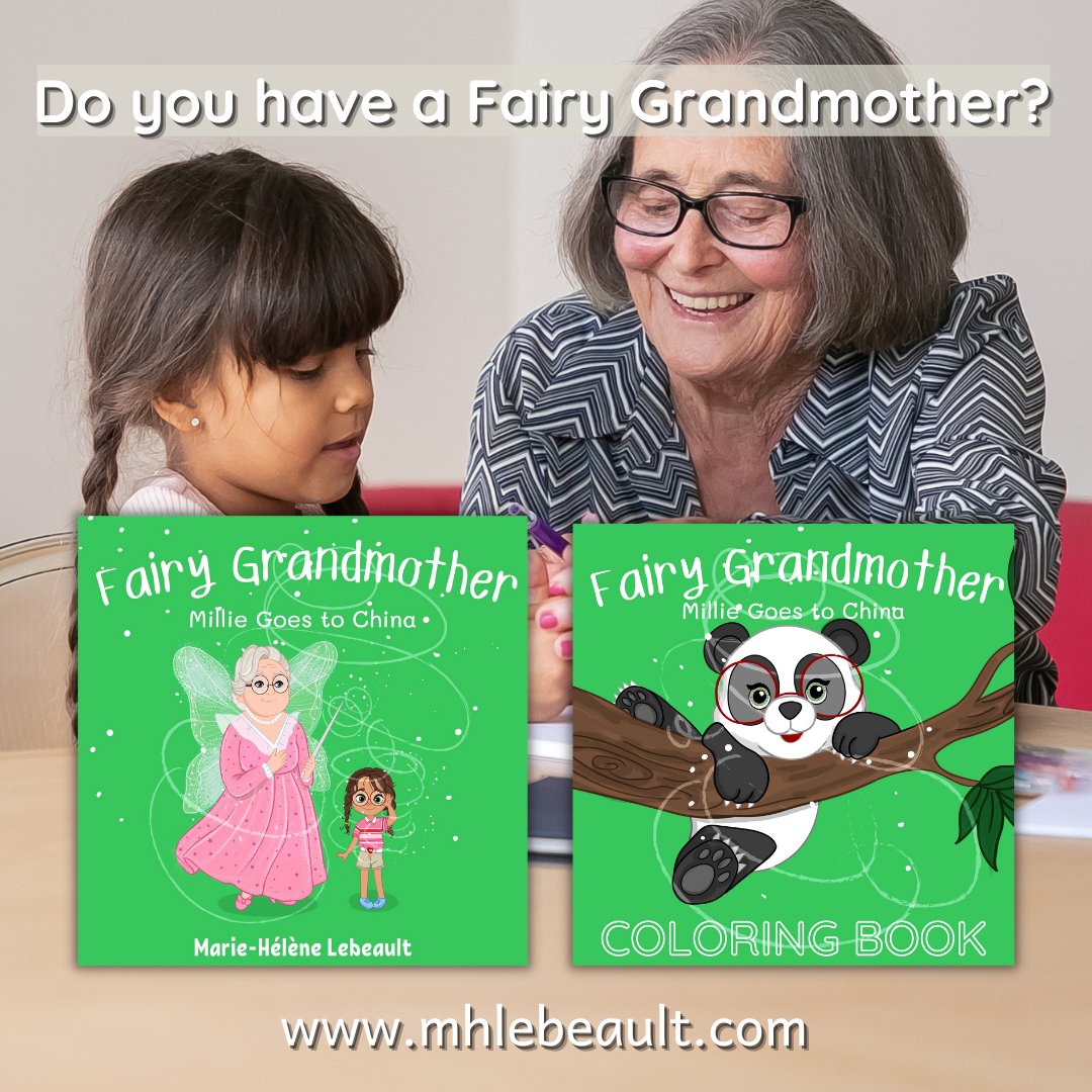 Fairy Grandmother: Millie Goes to China
amazon.com/dp/B09WZ93X49

Join Millie on a new adventure!

#kids #granny #grandmother #fairygrandmother #picturebook #kidsbooks #books4kids #reader #readerscommunity