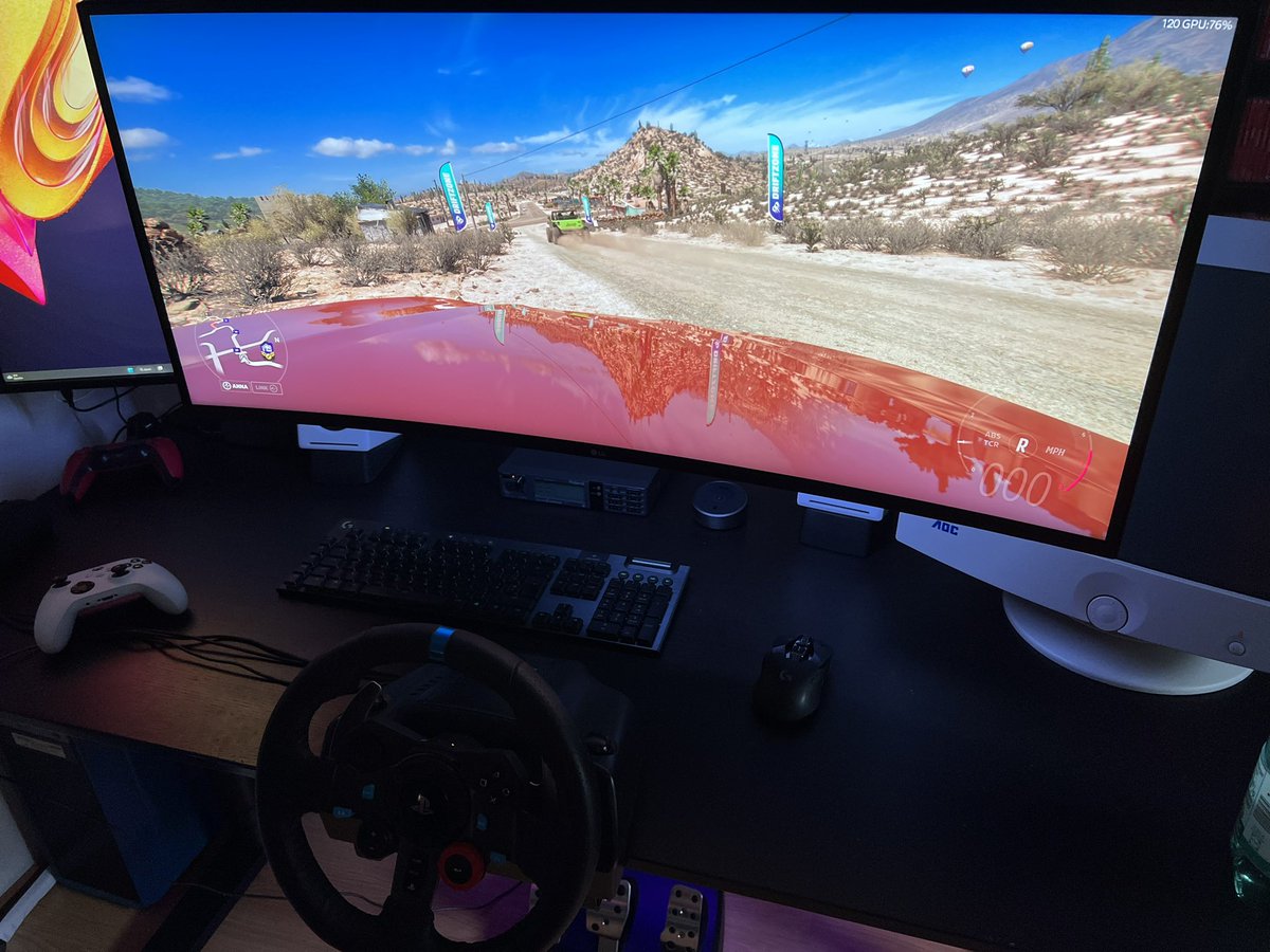 John Linneman on Twitter "Trying out the racing wheel with Forza