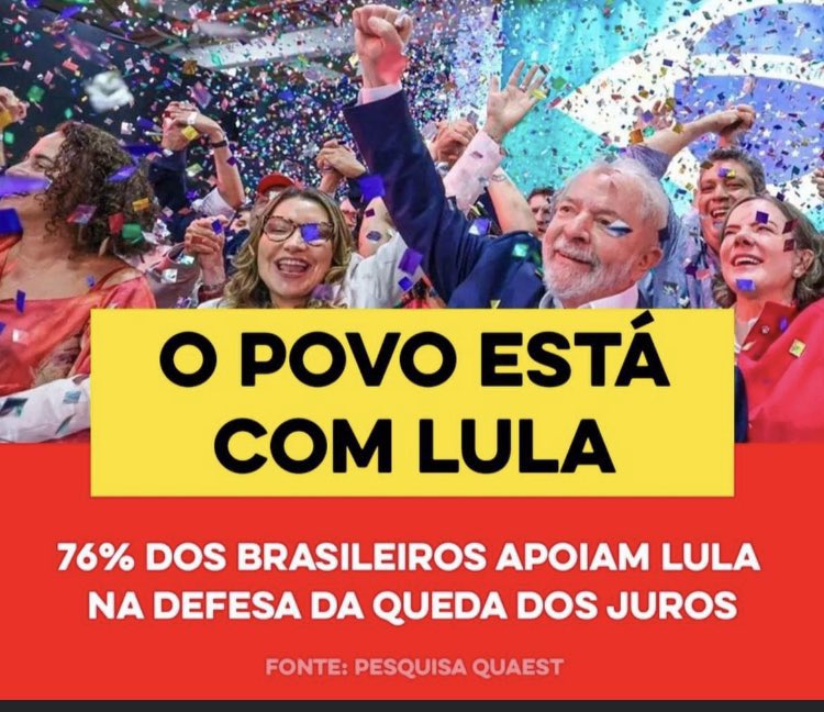 Jouberth19's tweet photo. Pesquisa da QUAEST diz que o povo está com LULA.

Você apoia o governo Lula? https://t.co/M6nN5w8ifT