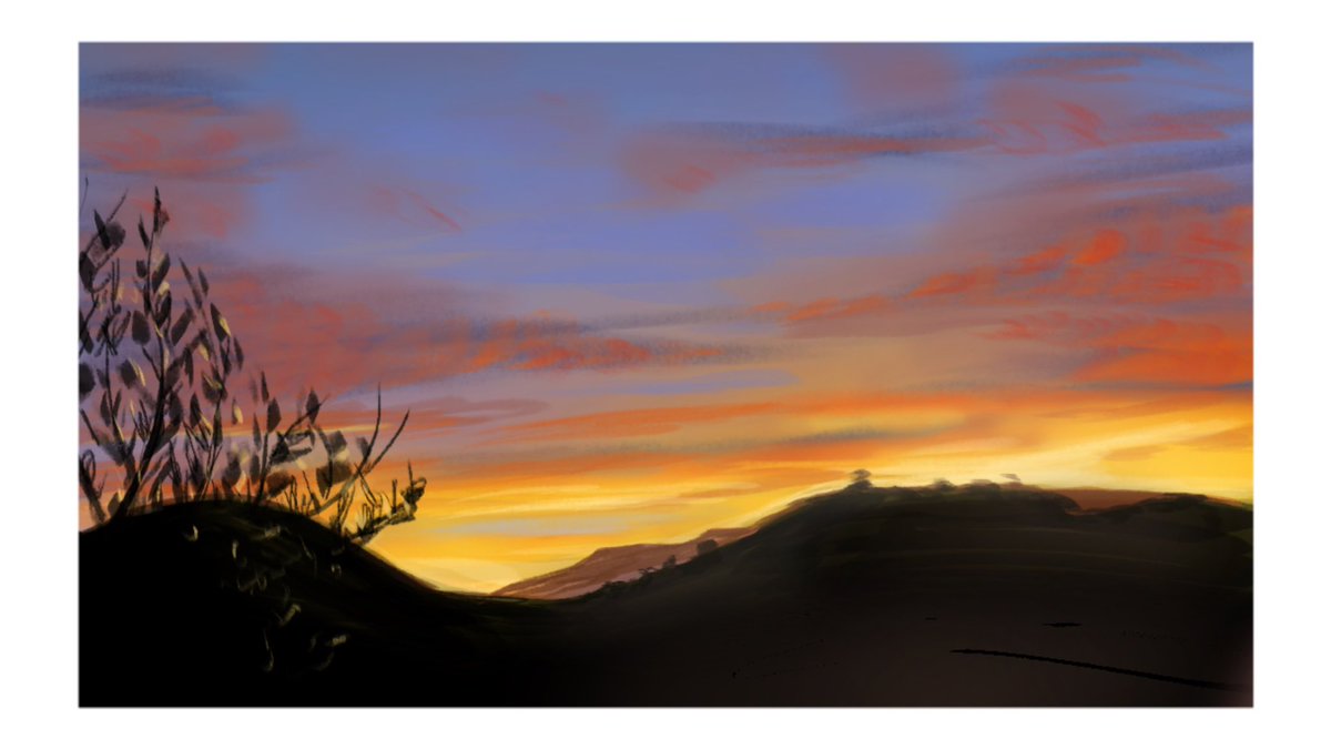 Marinasaurio's tweet photo. Sunrise studies https://t.co/dsEzlrYhH8